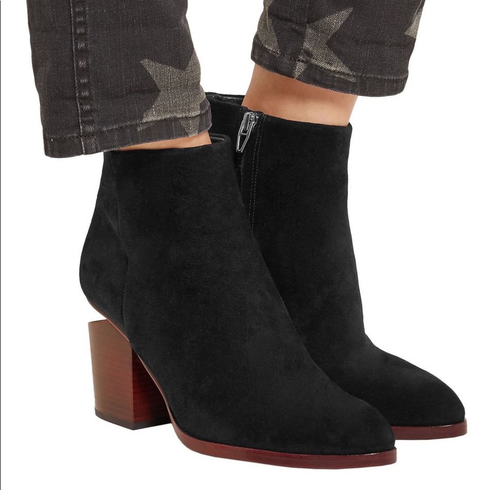 Alexander Wang GABI Cut Heel Suede Boots 39.5